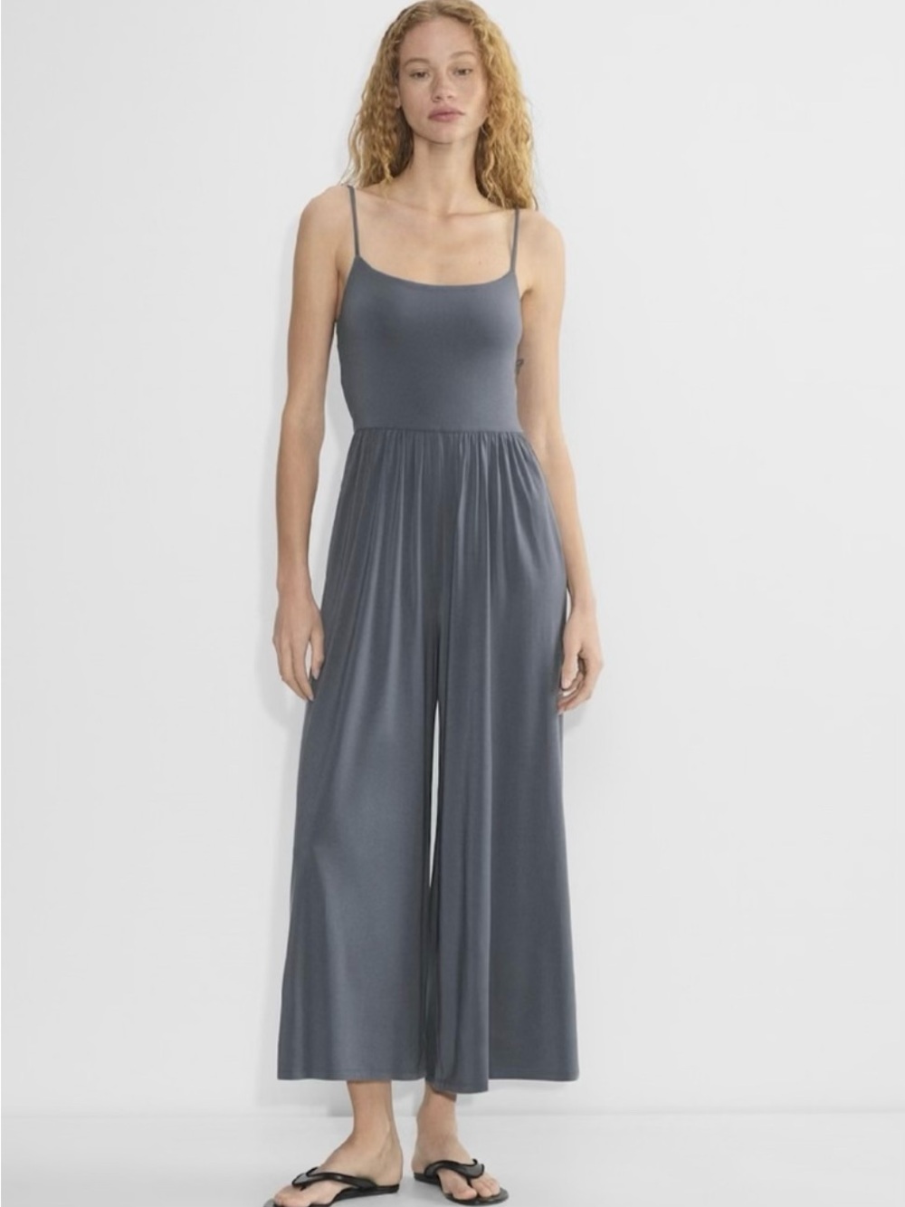 ARITZIA Wilfred Market Jumpsuit in Blue - L